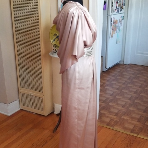 VTG Lillie Rubin Goddess Disco Silk Maxi Dress😍 - Picture 6 of 8